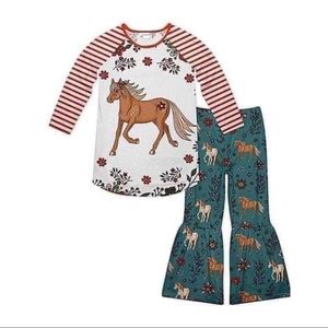 Boutique horse lovers cute pants set